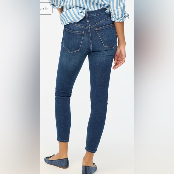 J. Crew Toothpick Skinny Jeans Size 28. Dark Wash, Style # B0755. - Picture 3 of 9